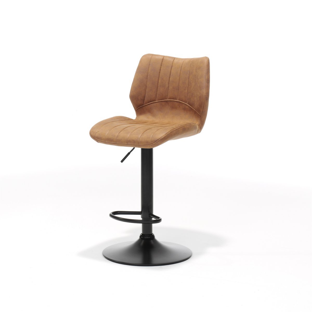Barstoel - Bobby Soft Stof Cognac
