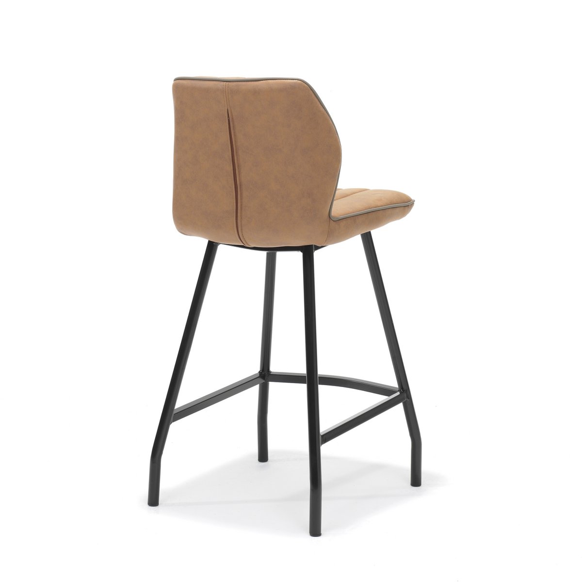 Barstoel - Gino Soft Stof Cognac