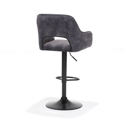 Barstoel - Katy Aurora Velours Antraciet