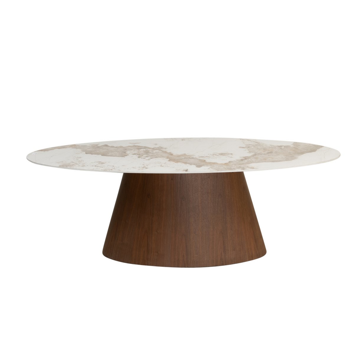 Eettafel - Ellipse Keramiek Marmer