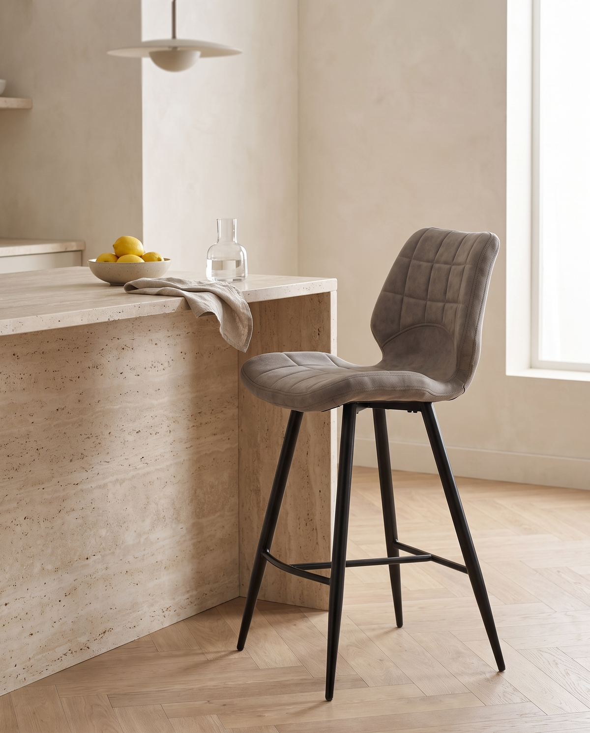 Borgo Soft Pebble barstoel sfeerfoto